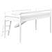 Letto A Mezza Altezza Legno Di Pino Staple 90 X 200 Cm Con Scivolo Bianco - Foto miniatura 7