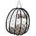Sedia Uovo Appesa Basket senza Supporto Tortora Polyrattan - Foto miniatura 7