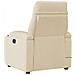 Poltrona Massaggiante Reclinabile Crema in Tessuto - Foto miniatura 5
