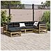 Set Divani da Giardino 6pz con Cuscini Legno Impregnato di Pino - Foto miniatura 3