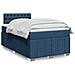 Giroletto a Molle con Materasso Blu 120x190 cm in Tessuto - Foto miniatura 2