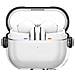 Custodia Trasparente Nera In Pc Tpu Per Auricolari Bluetooth Compatibile Con Samsung Galaxy Buds3/3 Pro - Foto miniatura 1