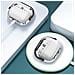 Custodia Trasparente Nera In Pc Tpu Per Auricolari Bluetooth Compatibile Con Samsung Galaxy Buds3/3 Pro - Foto miniatura 5
