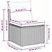 Set Divano da Giardino 6 pcs Grigio chiaro Poly Rattan - Foto miniatura 9