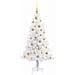 Albero di Natale artificiale Bianco 150 cm PVC e Acciaio - Foto miniatura 3