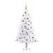 Albero di Natale artificiale Bianco 150 cm PVC e Acciaio - Foto miniatura 4