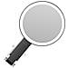 Specchio Per Trucco Led Con Supporto Rotondo A Orso - Ingrandimento 10x, Ricaricabile Black - Foto miniatura 4