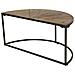 Tavolino Da Salotto Set 2 Pezzi In Legno E Metallo Marrone 91x45,5x40,5 - Foto miniatura 3