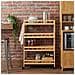 Carrello da Cucina con Ruote Naturale 60 x 18 x 97 cm Bambù - Foto miniatura 2