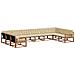 Set di divani da esterno con cuscino 10 pcs Naturale e Beige - Foto miniatura 1