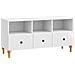 Mobile TV Bianco Lucido 102 x 34,5 x 50 cm Legno ingegnerizzato - Foto miniatura 1