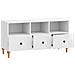 Mobile TV Bianco Lucido 102 x 34,5 x 50 cm Legno ingegnerizzato - Foto miniatura 3