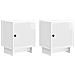 Armadio da Notte 2 pcs Bianco Lucido 43 x 34,5 x 50 cm - Foto miniatura 1