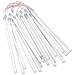 Luci Meteoriche 20pz 30cm Bianco Freddo 480 LED Interni Esterni - Foto miniatura 3