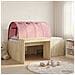 Letto alto per bambini con scrivania 3 pz Rovere Sonoma e Rosa - Foto miniatura 2