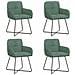 Sedie da pranzo 4 pcs Velluto (V) Verde Mare 59 x 56,5 x 86 cm - Foto miniatura 1