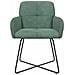 Sedie da pranzo 4 pcs Velluto (V) Verde Mare 59 x 56,5 x 86 cm - Foto miniatura 3