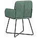 Sedie da pranzo 4 pcs Velluto (V) Verde Mare 59 x 56,5 x 86 cm - Foto miniatura 5