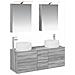 Set di mobili per il bagno 5 pcs Sonoma grigio - Foto miniatura 1