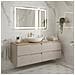 Mobile sottolavabo, Bianco, 160 cm, Con piano d'appoggio, 4 cassetti, Sospeso, Frontali in MDF, MODERNO - Foto miniatura 3