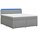Letto box spring con materasso Grigio Chiaro 140 x 200 cm - Foto miniatura 1