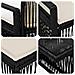 Set Divano da Giardino 8 pz Nero e Bianco Crema polyrattan - Foto miniatura 4