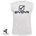 Canotta Cotone Sponsor Logo Big Di Colore Bianco Taglia M - Foto miniatura 1