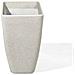 Vaso Da Fiori Moderno Rettangolare Bianco 60x27x41cm Baris - Foto miniatura 21