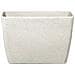 Vaso Da Fiori Moderno Rettangolare Bianco 60x27x41cm Baris - Foto miniatura 4