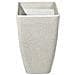 Vaso Da Fiori Moderno Rettangolare Bianco 60x27x41cm Baris - Foto miniatura 6