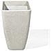 Vaso Da Fiori Moderno Rettangolare Bianco 60x27x41cm Baris - Foto miniatura 3
