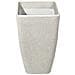 Vaso Da Fiori Moderno Rettangolare Bianco 60x27x41cm Baris - Foto miniatura 23
