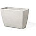 Vaso Da Fiori Moderno Rettangolare Bianco 60x27x41cm Baris - Foto miniatura 24