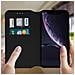 Custodia Iphone Xr Custodia A Libro Porta-carte Funzione Supporto - Nero - Foto miniatura 3