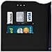 Custodia Iphone Xr Custodia A Libro Porta-carte Funzione Supporto - Nero - Foto miniatura 5