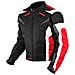 Giacca Tessuto Moto Protezioni Ce Manica Staccabile Gilet Termico Rosso M - Foto miniatura 4