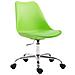 Sedia Ufficio Toulouse in Similpelle e Polipropilene - Sedia Scrivania Girevole Regolabile - Sedia Studio in Metallo, Carico Max 136kg - Sedia Lavoro con Ruote Verde - Foto miniatura 1