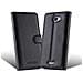 Custodia Compatibile Con Htc Desire 516 In Nero Carbone - Coperchio Protettiva Con Chiusura Magnetica, Funzione Stand E Tasca Per Le Carte - Foto miniatura 2