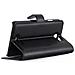 Custodia Compatibile Con Htc Desire 516 In Nero Carbone - Coperchio Protettiva Con Chiusura Magnetica, Funzione Stand E Tasca Per Le Carte - Foto miniatura 5
