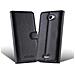 Custodia Compatibile Con Htc Desire 516 In Nero Carbone - Coperchio Protettiva Con Chiusura Magnetica, Funzione Stand E Tasca Per Le Carte - Foto miniatura 12