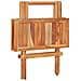 Tavolo Da Bistrot Pieghevole 60x60x65 Cm In Massello Di Teak - Foto miniatura 3