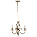 Aegean 3lt Chandelier Aged Brass - Foto miniatura 2