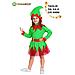 Costume Elfetta Di Babbo Natale Bambina Taglia 5/6 Anni - Foto miniatura 2