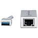 506731 USB 2.0 RJ-45 Bianco cavo di interfaccia e adattatore - Foto miniatura 1