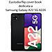 Smart Book Custodia Poket Silicone Flip Cover Case Per Samsung Galaxy A22 5g A226 Blu - Foto miniatura 2