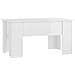 Tavolino Da Salotto Bianco Lucido 79x49x41 Cm Legno Compensato - Foto miniatura 1
