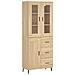 Credenza Rovere Sonoma 69,5x34x180 Cm In Legno Multistrato - Foto miniatura 1