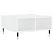 Tavolino Da Salotto Bianco 60x60x30 Cm In Legno Multistrato - Foto miniatura 2