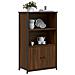 Credenza Rovere Marrone 62x32x103,5 Cm In Legno Multistrato - Foto miniatura 3