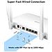Router W- Fii Dual Band Ac1200 Gigabit, Wr1300 Colore Bianco - Foto miniatura 6
